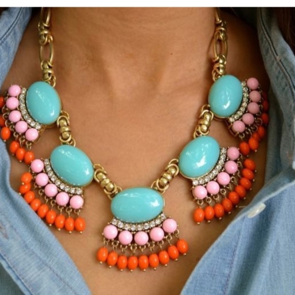 Free With Any Purchase! Faux Turquoise and Rhinestone Dangle Necklace - Picture 7 of 7